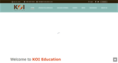 Desktop Screenshot of koi-education.com