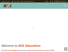 Tablet Screenshot of koi-education.com
